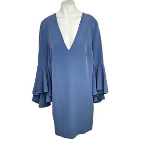 Milly Womens Nicole Bell  Sleeve Shift Dress Size M